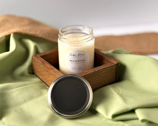 Peach Petals Soy Candle | Tulip + Peony + Peach
