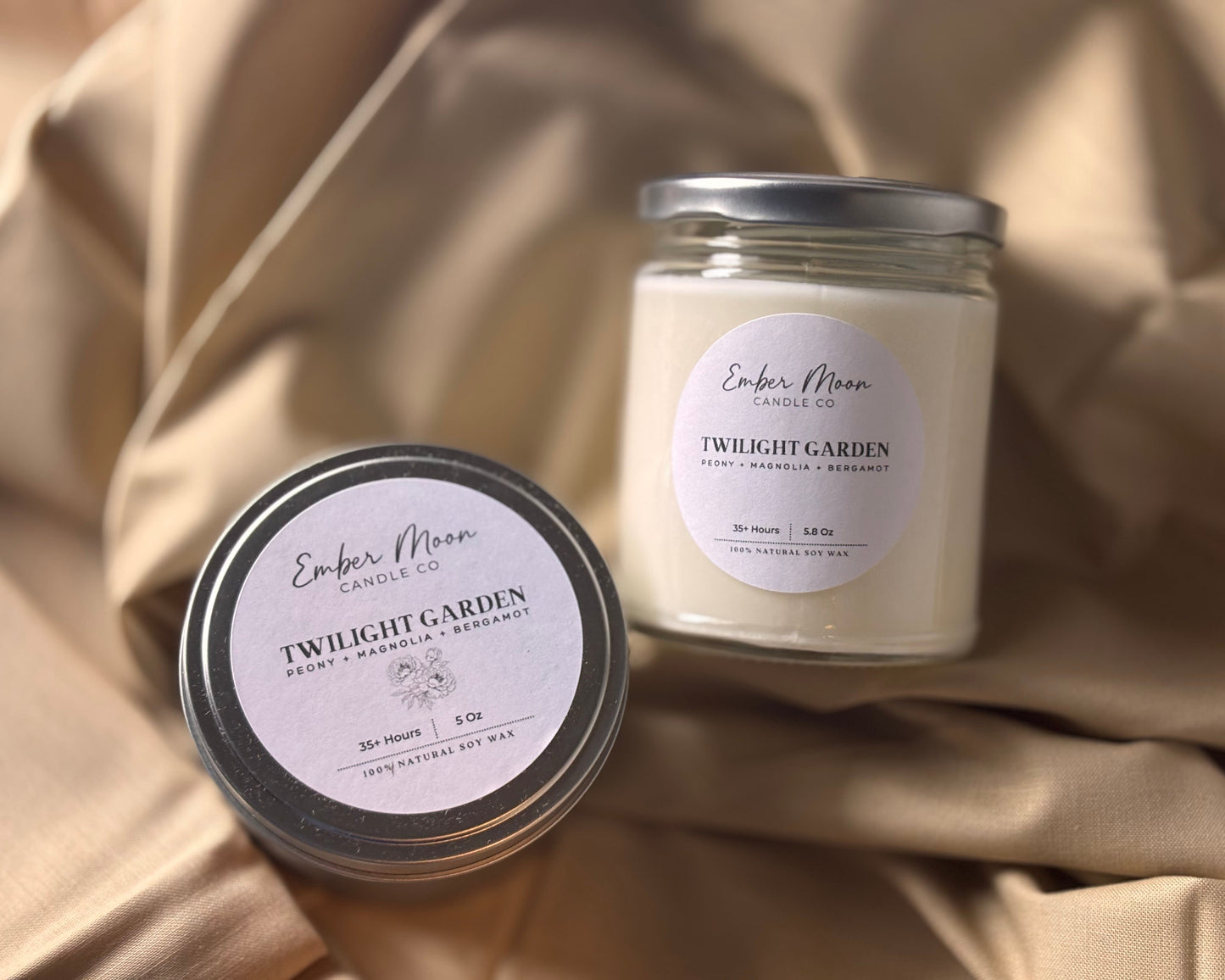 Twilight Garden | Peony + Magnolia + Bergamot Soy Candle