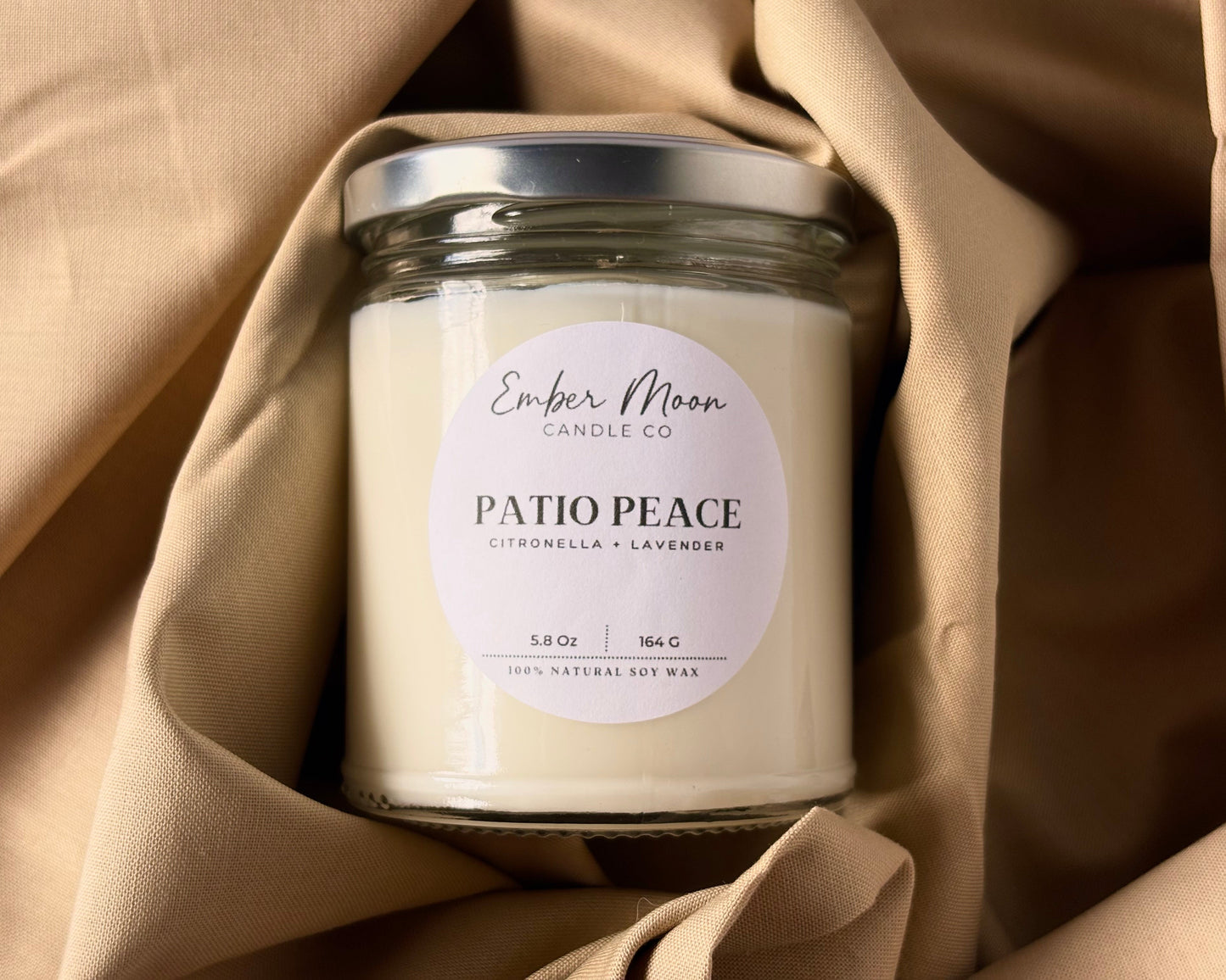 Patio Peace | Citronella + Lavender Soy Candle