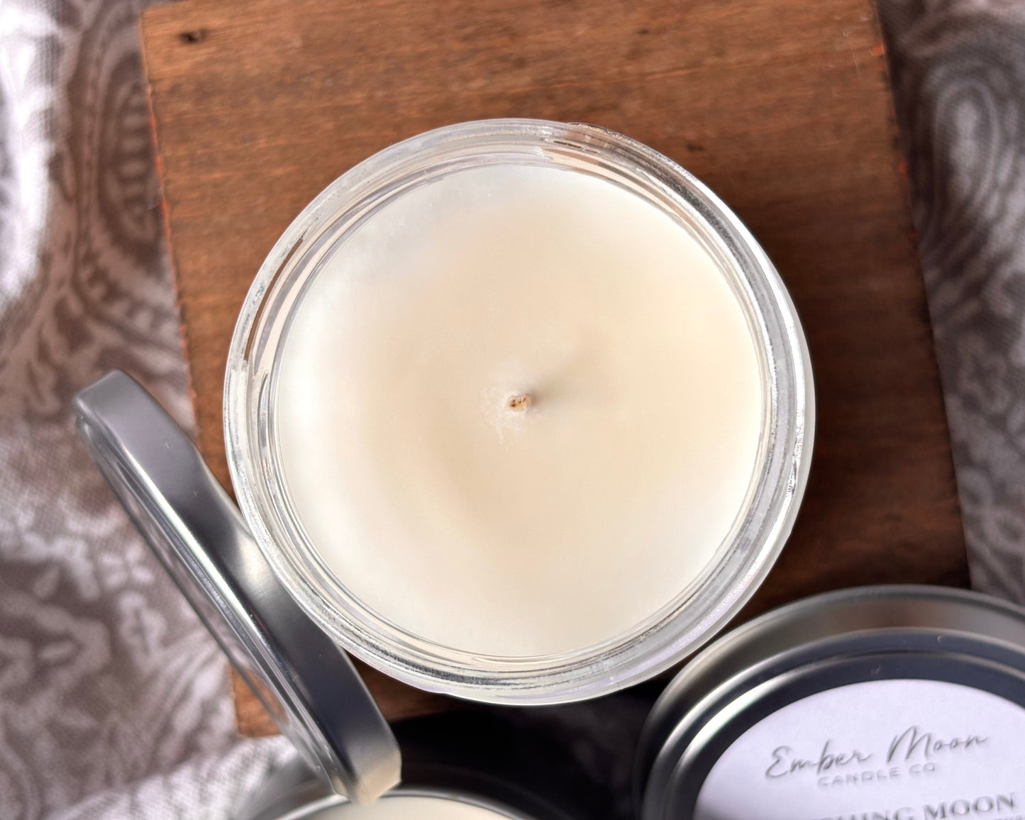 Blushing Moon | Rose + Cherry Blossom + Dark Musk Soy Candle