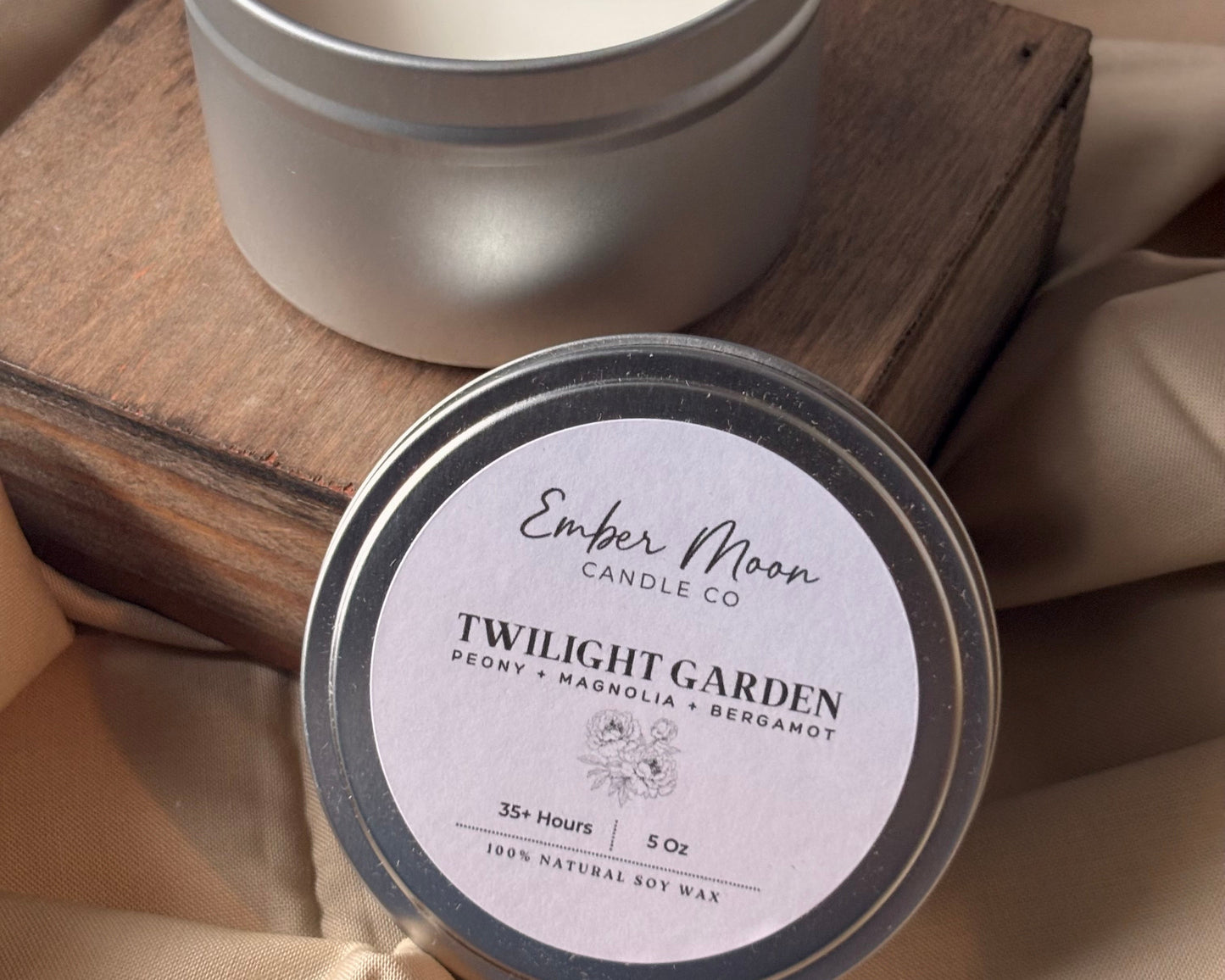 Twilight Garden | Peony + Magnolia + Bergamot Soy Candle