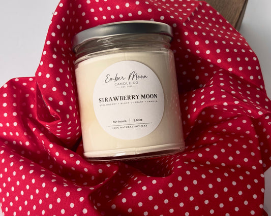 Strawberry Moon | Strawberry, Black Currant & Vanilla Soy Candle
